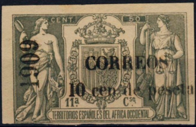 Revenue stamp overprinted 1909