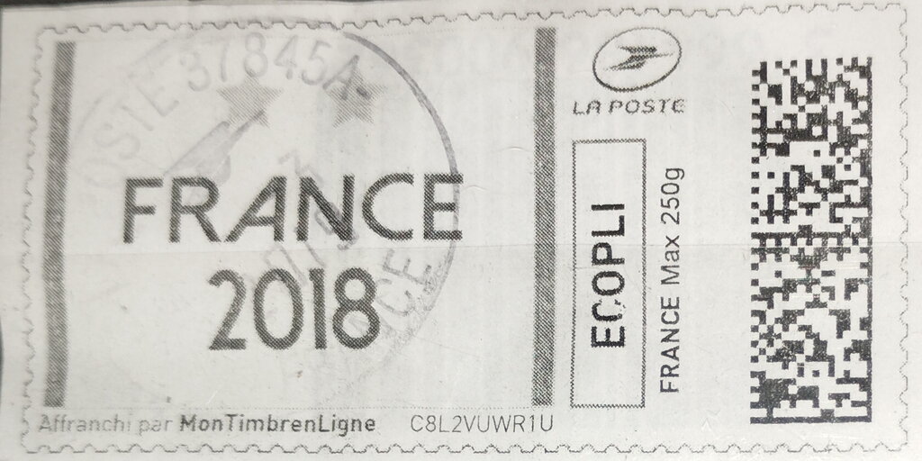France 2018. White Background. Grey Stripes