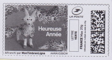 Happy New Year. Fox. Heureuse Annee