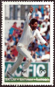 Stamp, World Cup Cricket - Sri Lanka World Cup Winners, Georgia, Batumi,  , Cricket, Maps, Sports