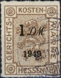Stamp, Hesse, Germany, Am-Bri Occ (Bizone),  