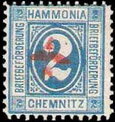 Brief Beforderung Hammonia Chemnitz