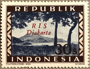 Stamp, Mountain, Sumatra, Indonesia,  , Landscapes, Mountains, Trees