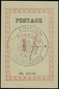 Stamp, British Consular Mail Antananarivo, Madagascar - British Post Offices,  