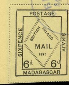 Stamp, Sikajy, Madagascar - British Post Offices,  