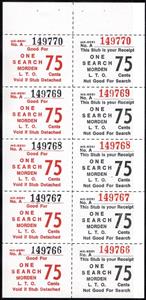 Booklet Pane, Morden L.T.O., Manitoba,  