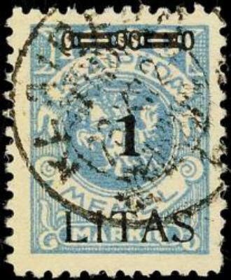 Issue of 1923 Surcharged 1 LITAS - Type I