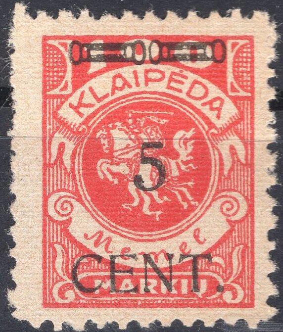Issue of 1923 Surcharged 5 Cent - Type I