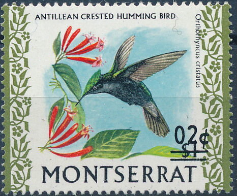 Antillean Crested Hummingbird Surcharge 2c