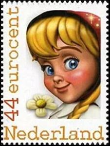 Stamp, Little red Riding Hood, Netherlands,  , Amusement Parks, Fairy Tales