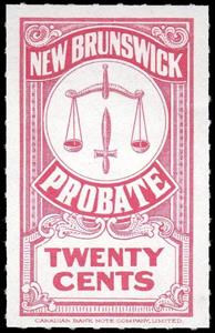 Stamp, Scales and Sword of Justice, New Brunswick,  , Scales (balance), Swords