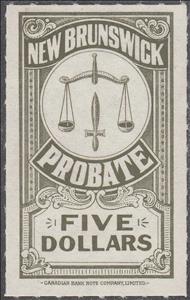 Stamp, Scales and Sword of Justice, New Brunswick,  , Scales (balance), Swords