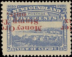 Stamp, View of Cupids, Newfoundland,  , Landscapes