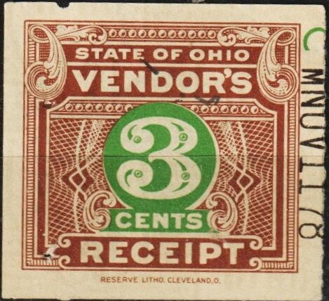 State of Ohio Vendor's Receipt