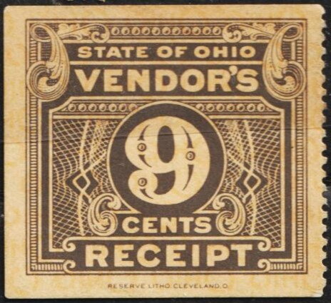 State of Ohio Vendor's Receipt