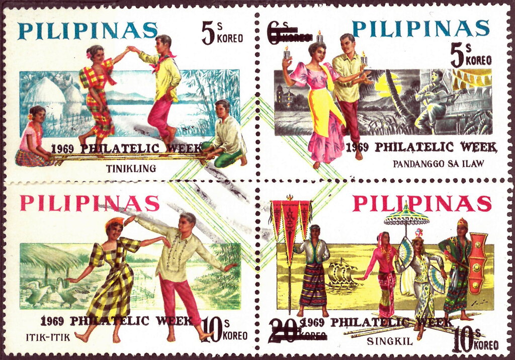 Tinikling - Bamboo Dance - Overprint