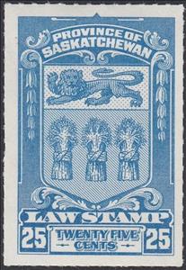 Stamp, Coat of Arms of Saskatchewan, Saskatchewan,  , Cereals, Coats of Arms, Heraldic Animals, Лев