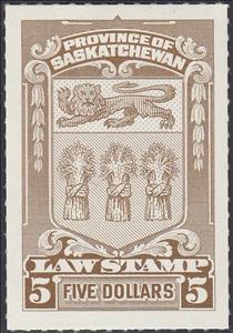 Stamp, Coat of Arms of Saskatchewan, Saskatchewan,  , Cereals, Coats of Arms, Heraldic Animals, Лев