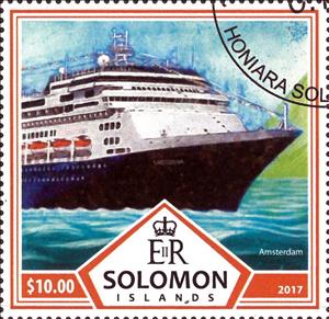 Stamp, Cruise Ships, Solomon Islands,  , Cruise Ships, Passenger-ships