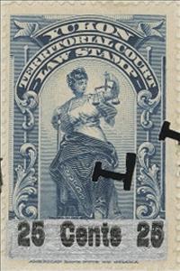 Stamp, Allegory of Justice, Yukon,  , Scales (balance), Statues, Swords, Women