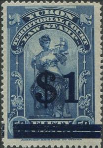 Stamp, Allegory of Justice, Yukon,  , Scales (balance), Statues, Swords, Women