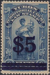 Stamp, Allegory of Justice, Yukon,  , Scales (balance), Statues, Swords, Women
