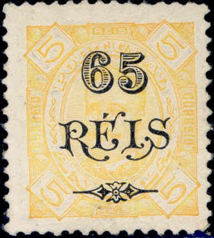 King Carlos I of Portugal (1863-1908) - surcharged
