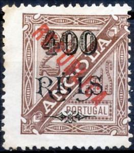 Stamp, Local overprint REPUBLICA, Angola,  , Numbers