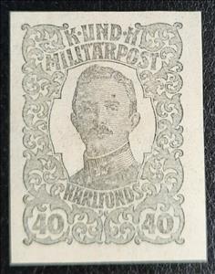 Stamp, Emperor Karl I (1887-1922), Bosnia and Herzegovina, Austro-Hungarian Admin,  , Emperors, Famous People, Heads of State, Men, Royalty