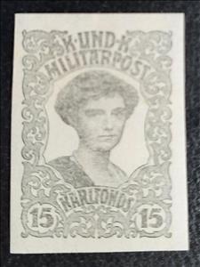 Stamp, Empress Zita, Bosnia and Herzegovina, Austro-Hungarian Admin,  , Empress, Famous People, Heads of State, Royalty, Women
