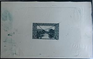 Mini Sheet, Jezero with Tourist's pavilion, Bosnia and Herzegovina, Austro-Hungarian Admin,  , Lakes, Landscapes