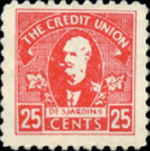 Stamp, Alphonse Desjardins (1854-1920), Canada,  , Businessman, Famous People, Leaves, Men, Plants (Flora)