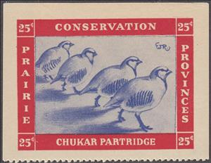 Stamp, Chukar partridge (Alectoris chukar), Canada,  , Animals (Fauna), Birds