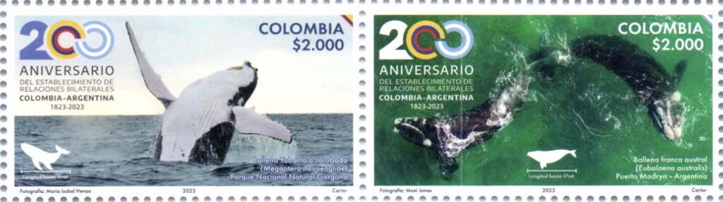 Diplomatic Relations with Argentina, Bicenenary : Whales