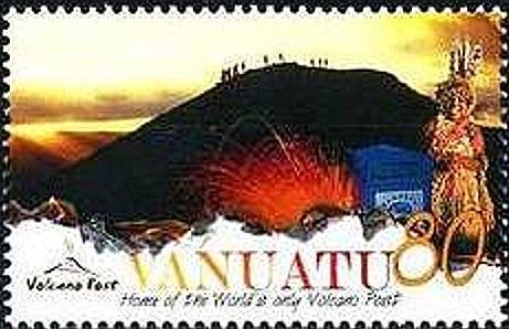 Volcano post office at the Mount Yasur, Tanna