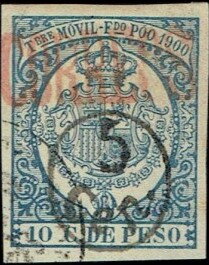 Revenue stamp overprinted