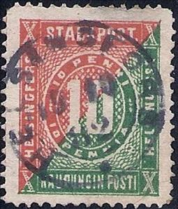 Stamp, Numeral of Value, Finland,  