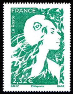 Stamp, Marianne of the Future, France,  , Stamps, Women