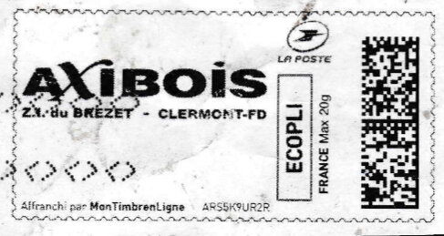 Stamp, Axibois, France,  , Industry