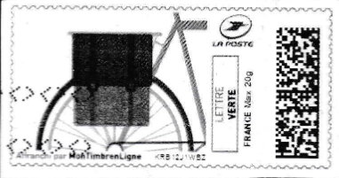 Stamp, Bicycle Panier, France,  , Bicycles