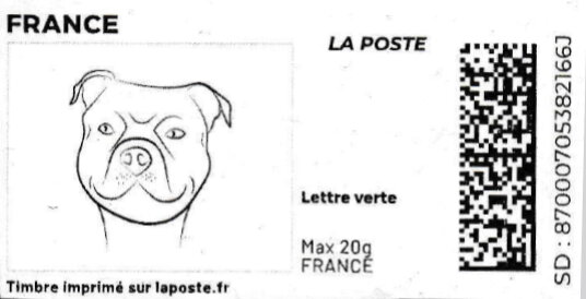Boxer Dog. Redesign without laposte logo
