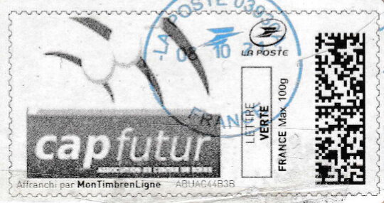 Stamp, Cap Futur in black, France,  , Healthcare