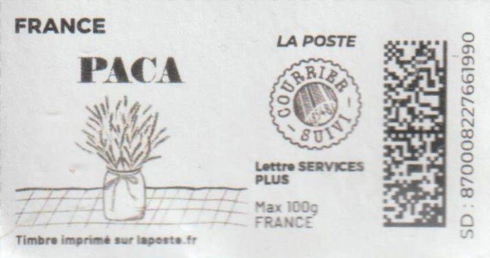 Paca without laposte logo courrier suivi