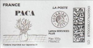 Stamp, Paca without laposte logo courrier suivi, France,  , Plants (Flora)