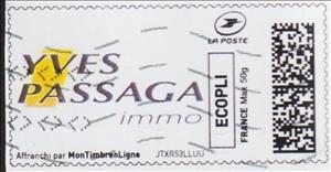 Stamp, Yves Passaga Immobilier, France,  , Advertisements, Building Industry, Logos