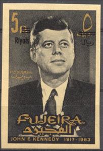 Stamp, John F. Kennedy (1917-1963), Fujairah (Fujeira),  , Famous People, Heads of State, Politicians