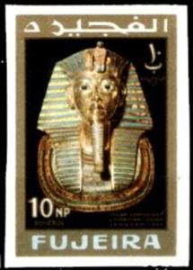 Stamp, Mask of Tutankhamen, Fujairah (Fujeira),  , Philatelic Exhibitions