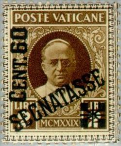 Stamp, Portrait of Pope Pius XI, Vatican City,  , Popes