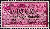 Stamp, Bill of Exchange, German Realm,  , Coats of Arms, Eagles, Heraldic Animals, Letters (Alphabet), Numbers