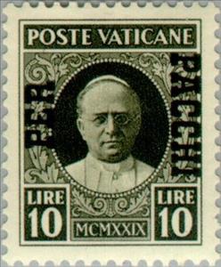 Stamp, Effigy of Pope Pius XI, Vatican City,  , Popes